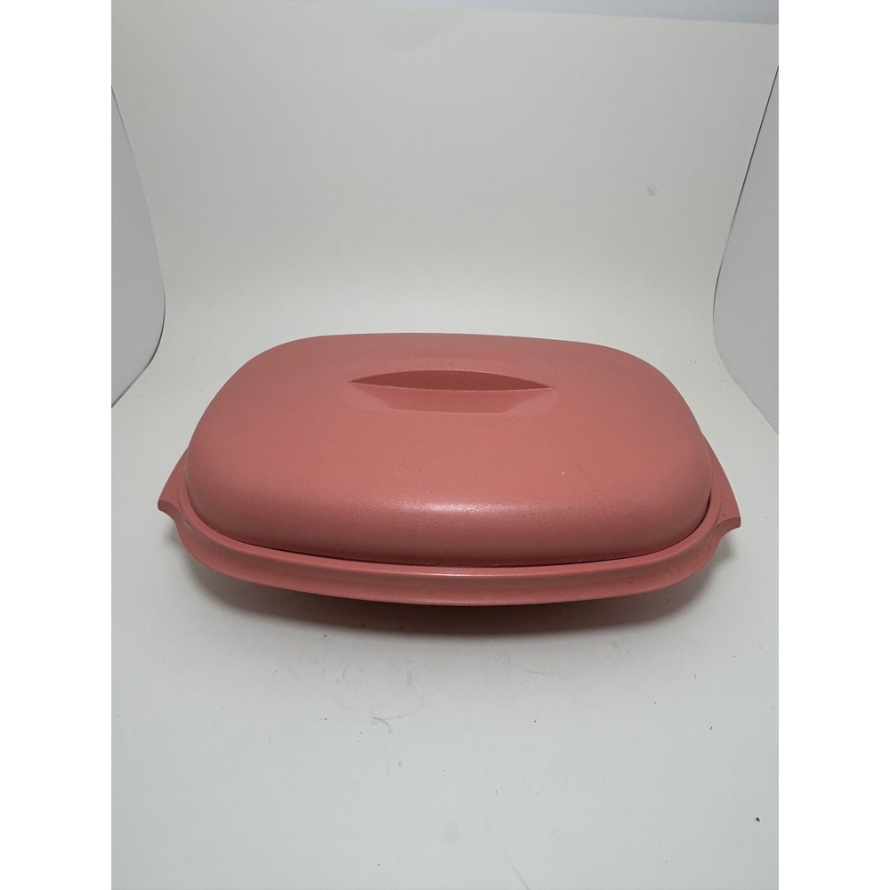 Tupperware Multi-Server Steamer 3-Piece Set Dusty Rose Pink Oval 1273 1274 1275